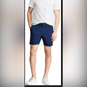Chaps Dark Blue Men's Flat Front Shorts